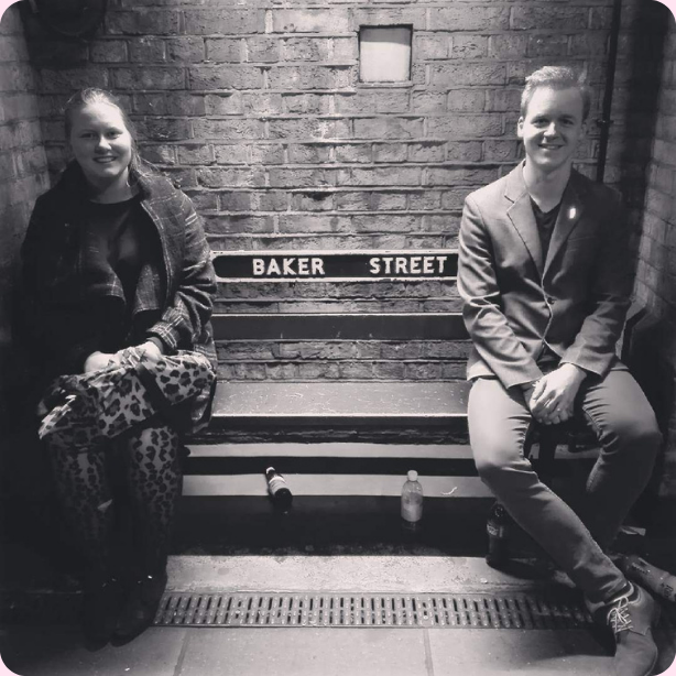 Os på Baker Street station London